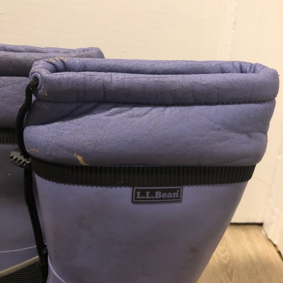 L l bean spring rubber rain boots size 3 - Picture 2 of 9